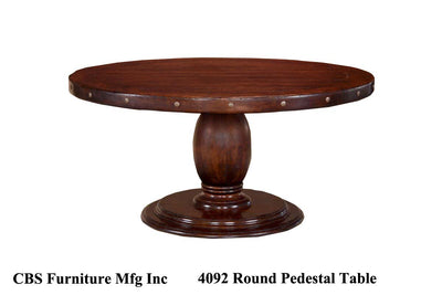 4092 ROUND PEDESTAL DINING TABLE