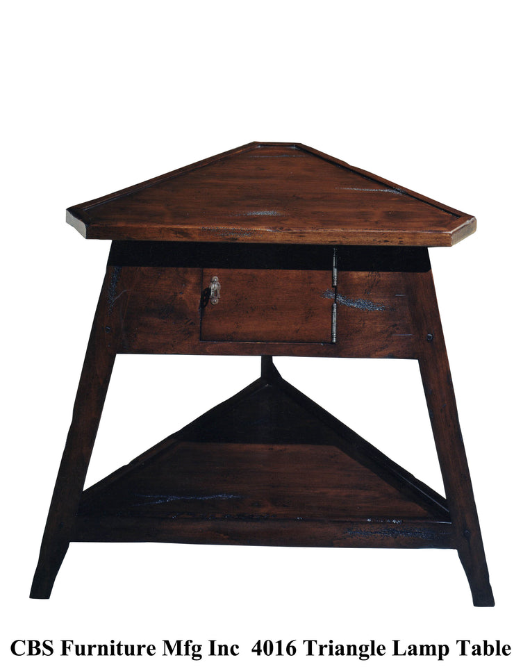 4016 TRIANGLE LAMP END TABLE