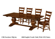 4048 ENGLISH TRESTLE DINING TABLE