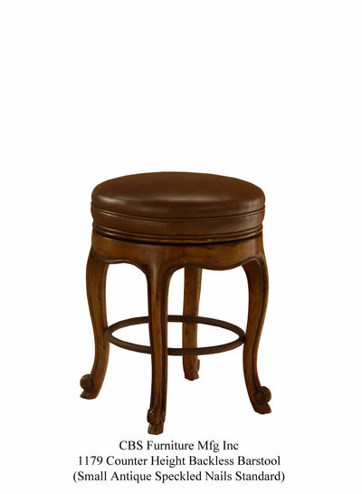 1179 COUNTER HEIGHT BACKLESS BARSTOOL