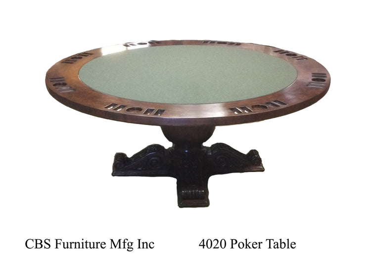 4020 POKER GAME TABLE